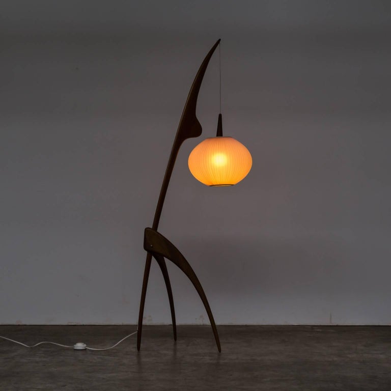 1950s Jean Rispal floor lamp ‘Praying Mantis’ for Rispal, France For ...