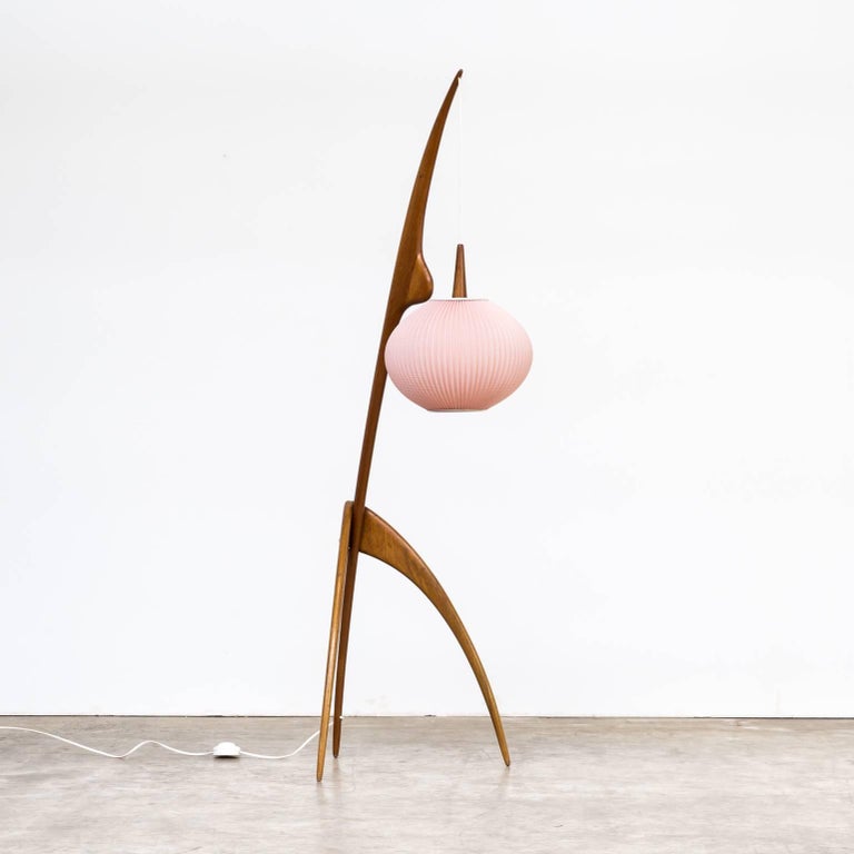 1950s Jean Rispal floor lamp ‘Praying Mantis’ for Rispal, France For ...