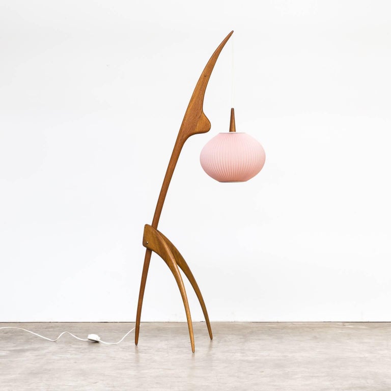1950s Jean Rispal floor lamp ‘Praying Mantis’ for Rispal, France For ...