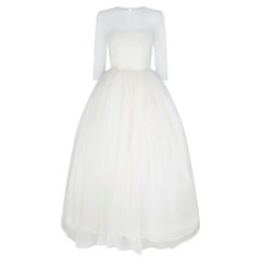 1950s Jean Varon Georgette Wedding Gown