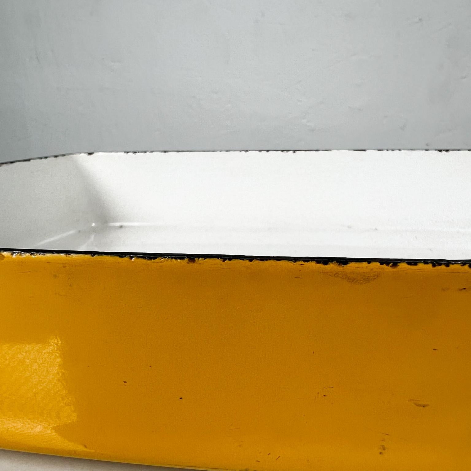 1950s Jens Quistgaard Dansk France Kobenstyle Yellow Enamel Baking Pan Casserole 1