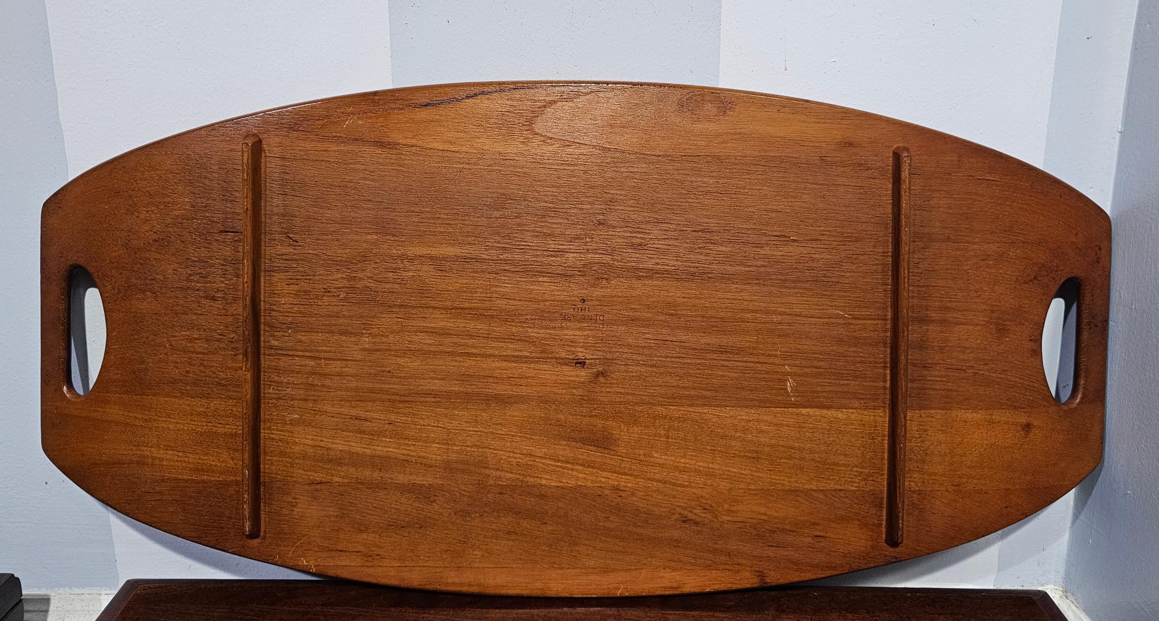 Woodwork 1950s Jens Quistgaard Scandinavian Modern Teak Serving Tray For Sale