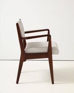 1950's Jens Risom Model C-106 Walnut Armchairs Set Of 6