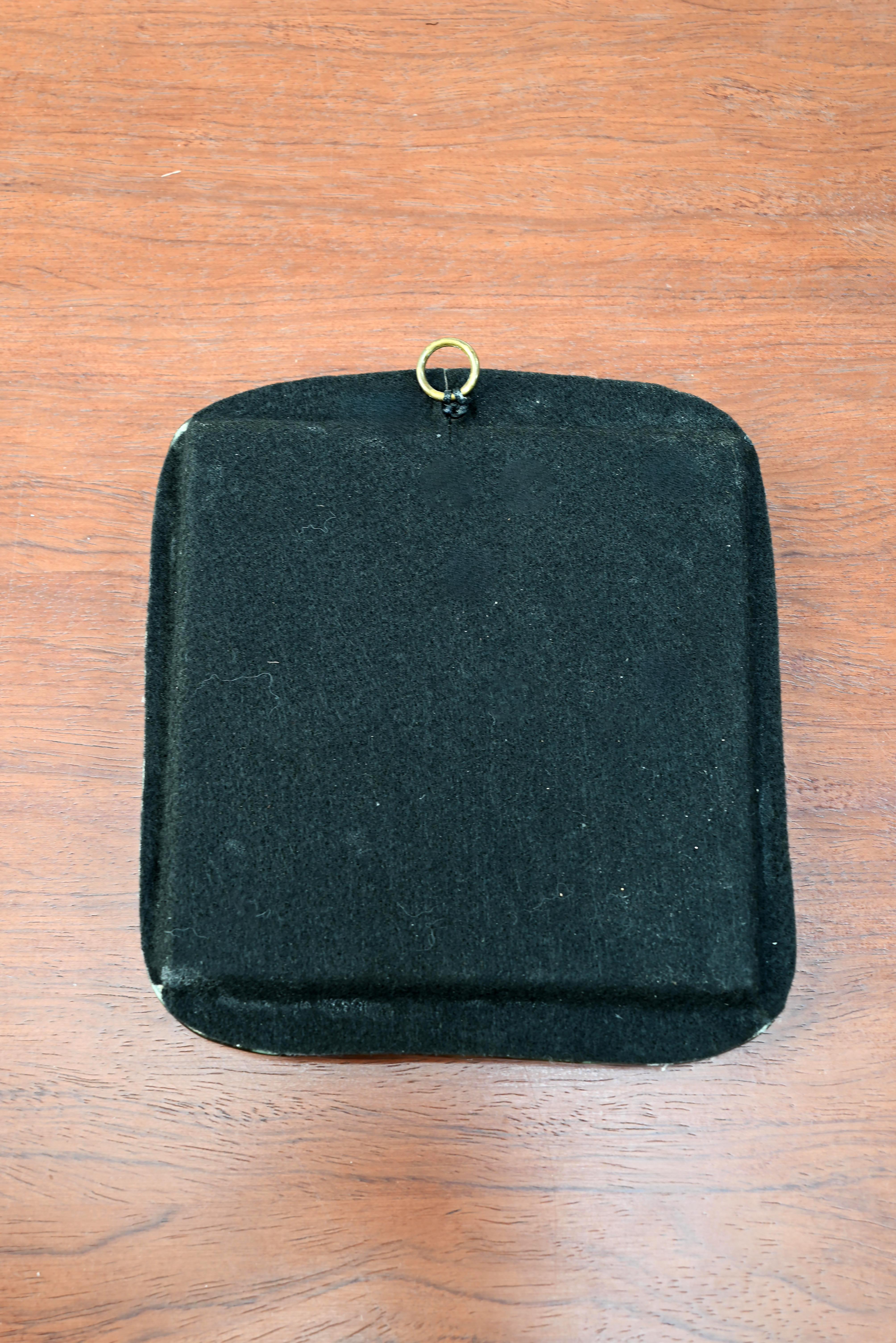 Milieu du XXe siècle Miroir en céramique de couleur Jewell des années 1950 attribué à Mithé Espelt en vente