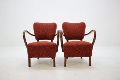 1950s J. Halabala Lounge Chair H-237, Set of 2
