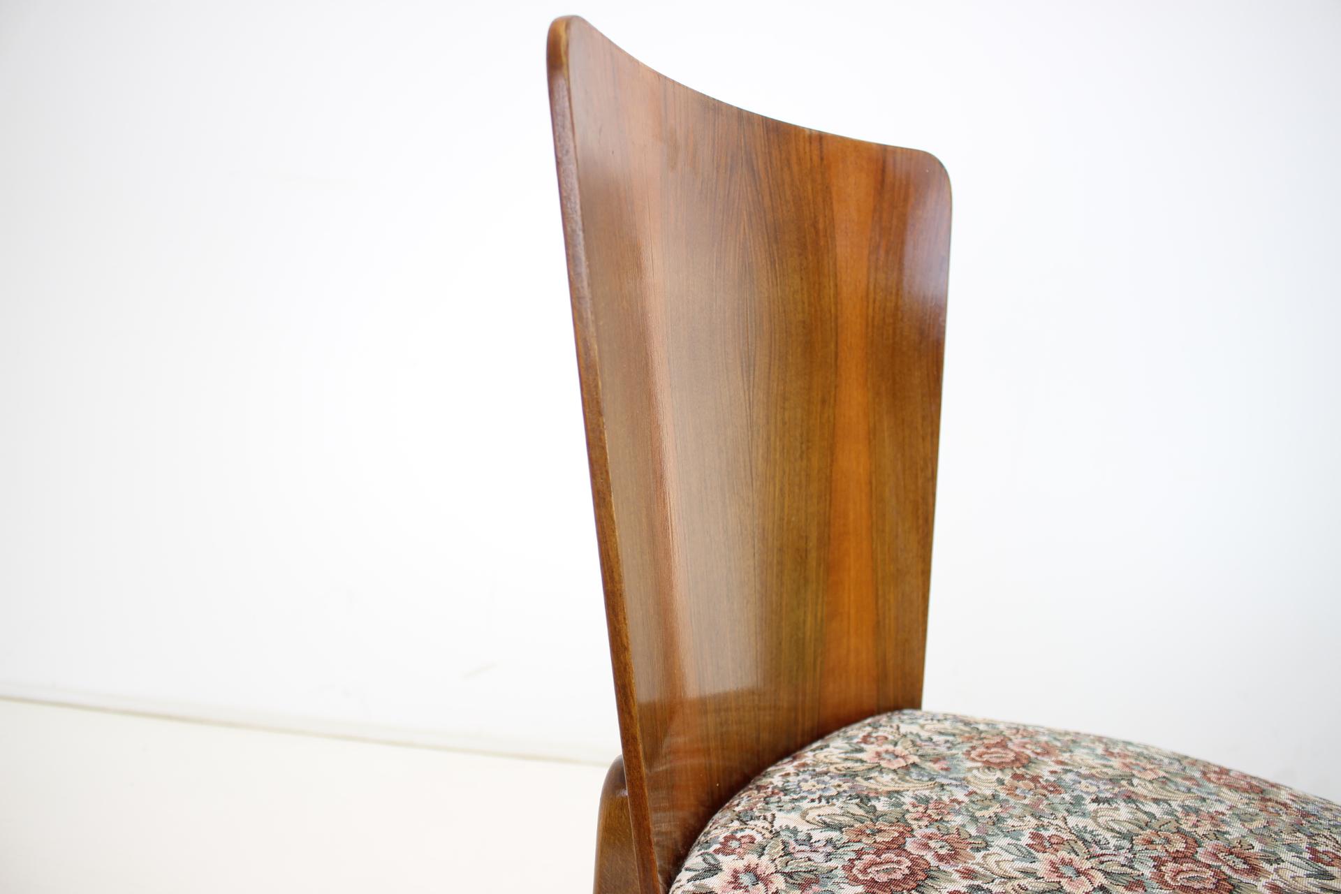 1950s  Jindrich Halabala Dining Chairs H-214 for UP Závody, Set of 4  For Sale 4