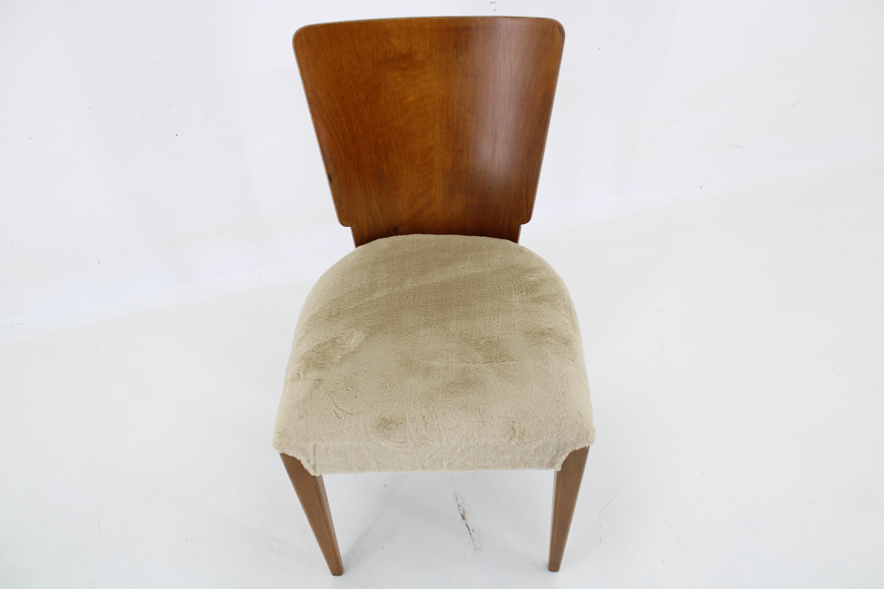 1950s  Jindrich Halabala Dining Chairs H-214 for UP Závody, Set of 4  For Sale 11