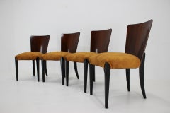 1950s Jindrich Halabala Dining Chairs H-214 for UP Závody, Set of 4
