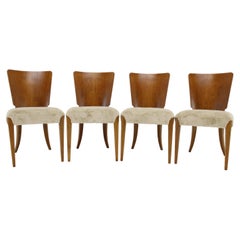 Vintage 1950s  Jindrich Halabala Dining Chairs H-214 for UP Závody, Set of 4 
