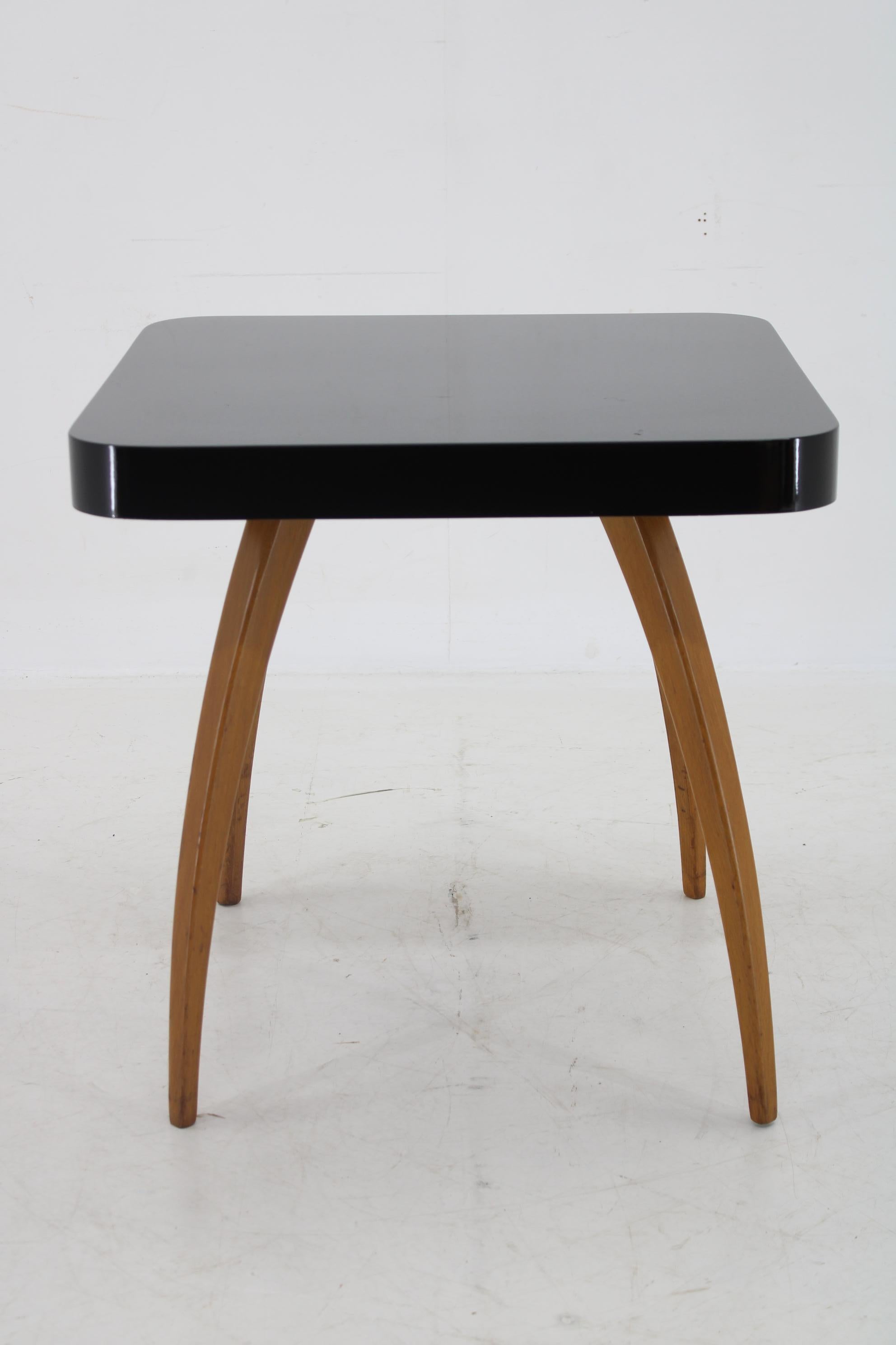 - Carefully refurbished - Newly lacquered top desk in black color  