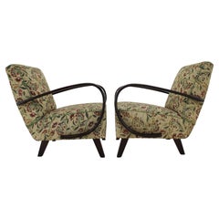 1950s Jindrich Halabala Set of Two Armchairs, Czechoslovakia