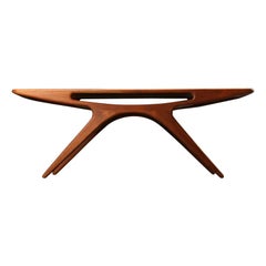 Fully Restored Danish Johannes Andersen Coffee Table in Teak by CFC Silkeborg