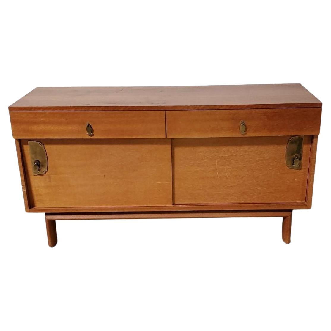 1950s John Keal Petite Buffet for Brown Saltman Philippine Mahogany Credenza