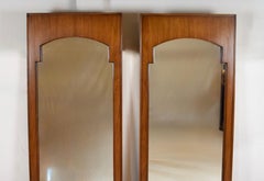 1950s John Stuart Arts & Crafts Style Walnut Mirrors