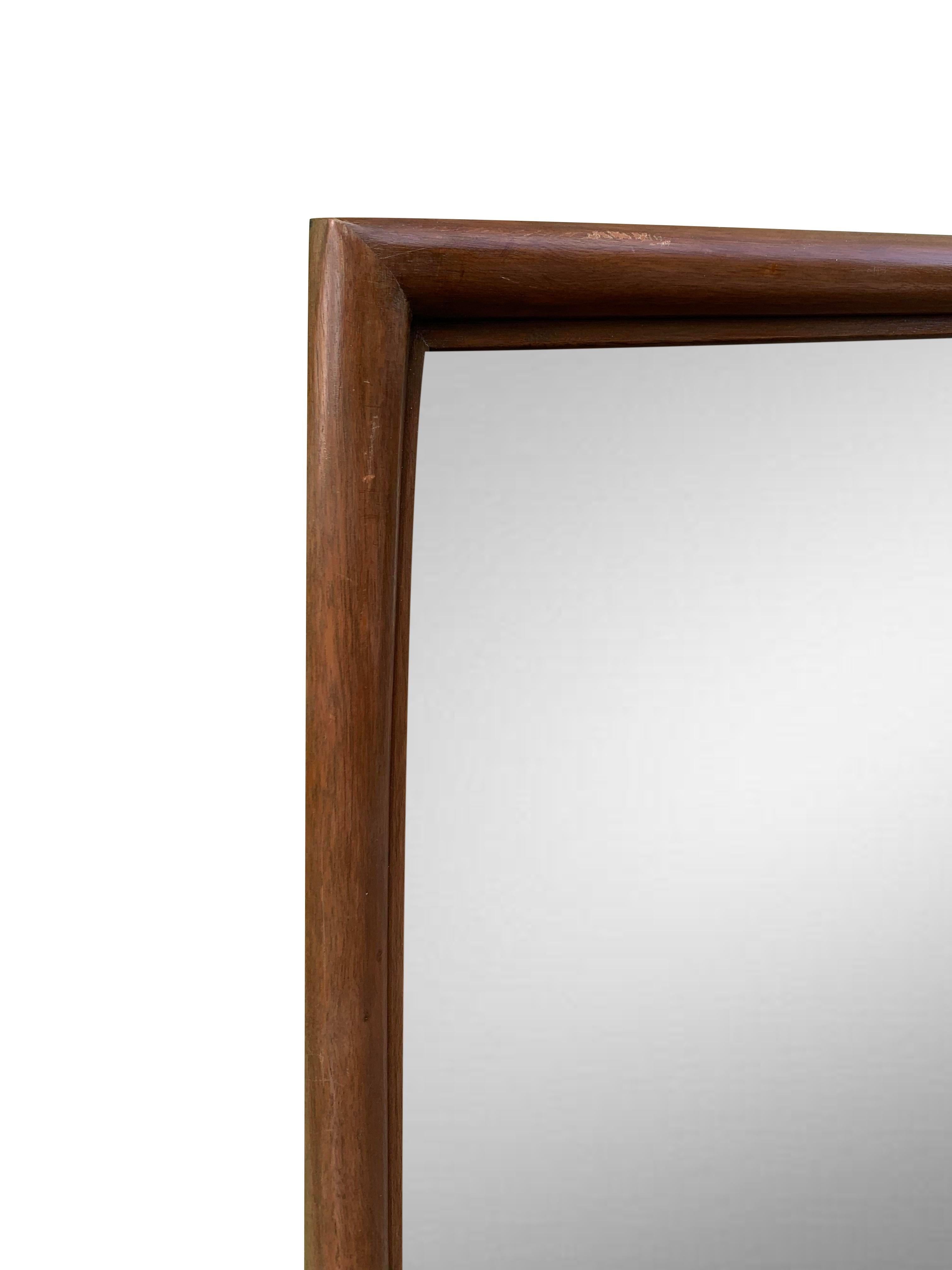 Mid-20th Century 1950s John Stuart Mid-Century Modern Hanging Wall Mirror For Sale