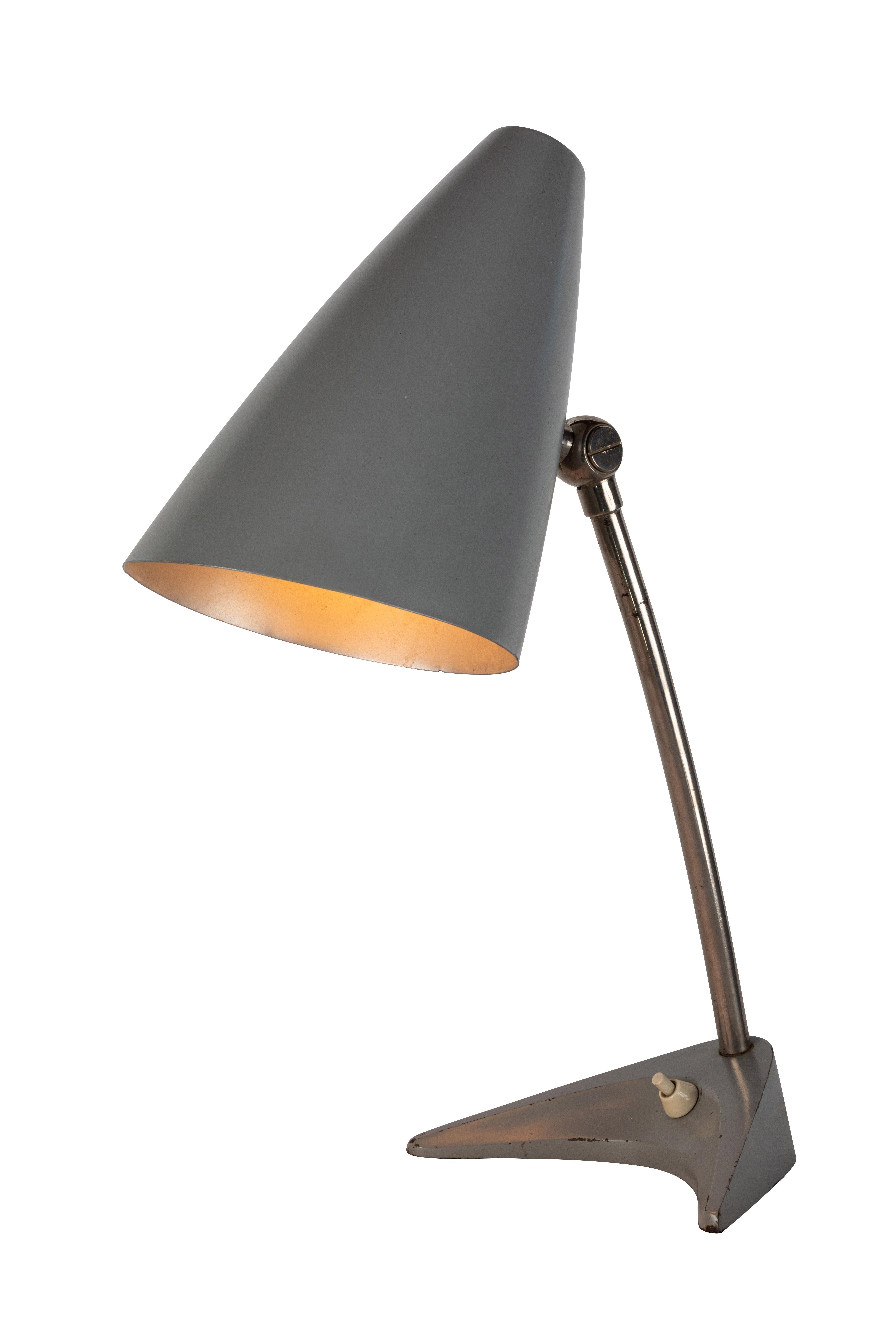 1950s J.T. Kalmar Black Table Lamp 7