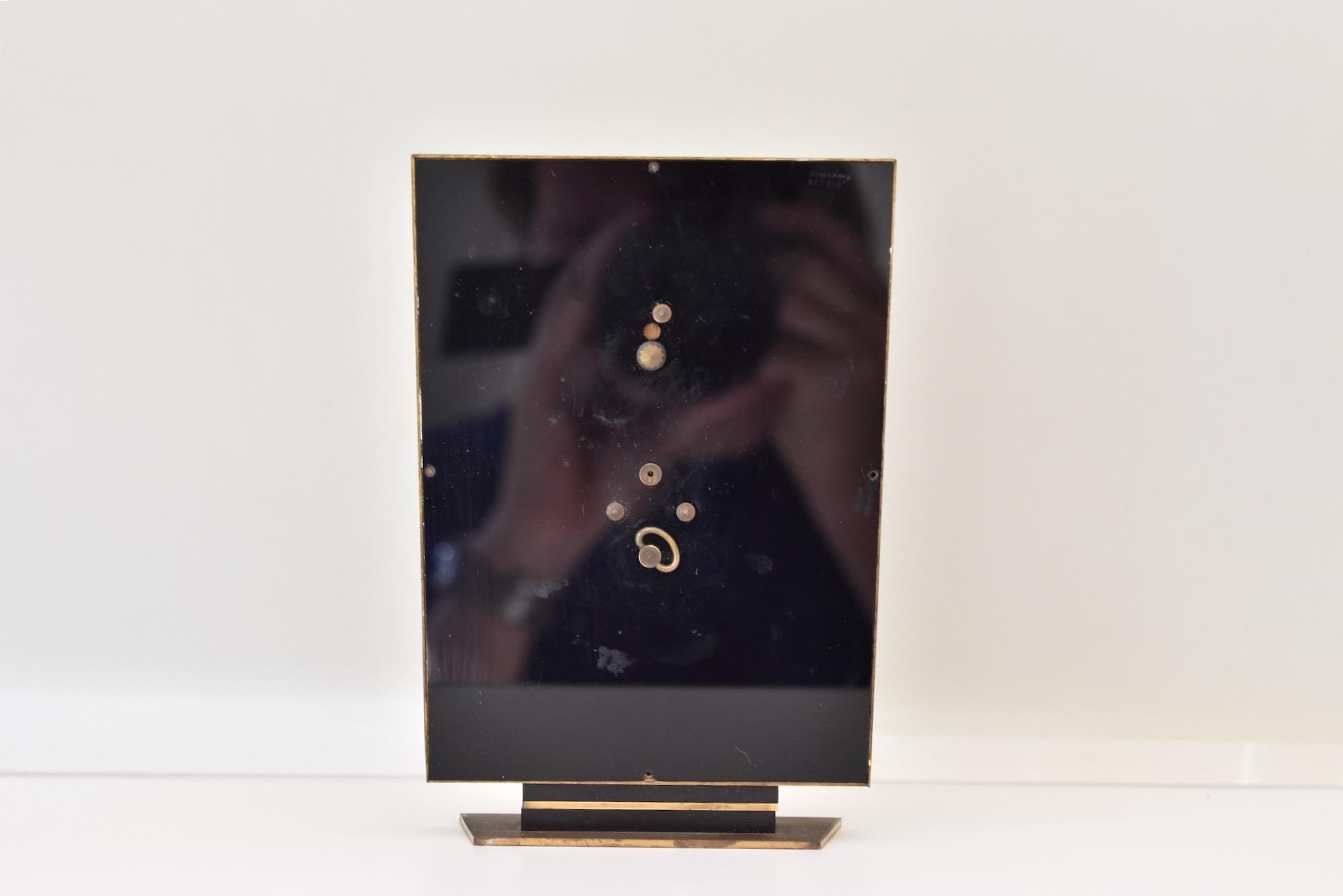 20th Century 1950's Kaiser Table Clock 8 Day Baguette Inline Movement Made in Germany