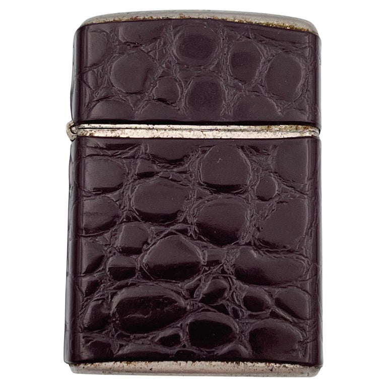 austrian cigarette lighter 1950's Karat-Werk Austria Deep Brown Alligator Skin Texture Cigarette Lighter For Sale at 1stDibs austrian cigarette lighter 1950's Karat-Werk Austria Deep Brown Alligator Skin Texture Cigarette Lighter For Sale at 1stDibs