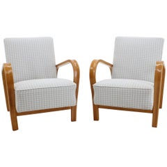 1950s Karel Koželka, Antonín Kropáček Armchair, Set of 2