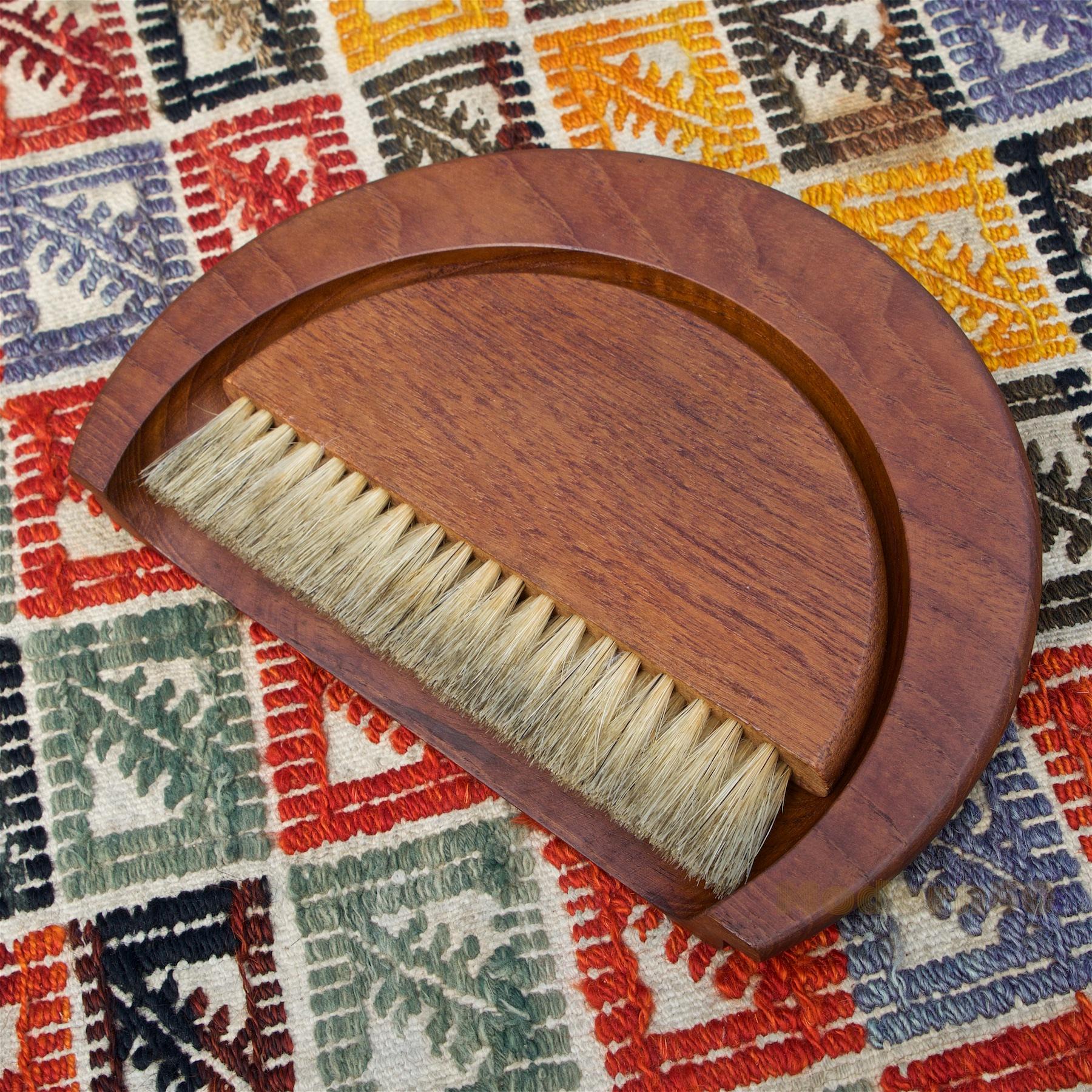 Scandinavo moderno Set di spolverini in teak del 1950 di Kay Bojesen in vendita