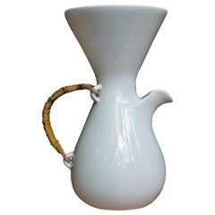 1950s Kenji Fujita for Tackett Associates Cane Handled Teapot Water Pitcher Vase