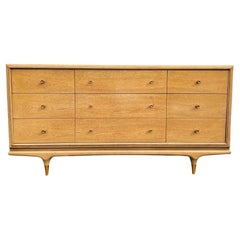 1950s Kent Coffey Continental Long Lowboy Dresser in Mid Century Modern Design