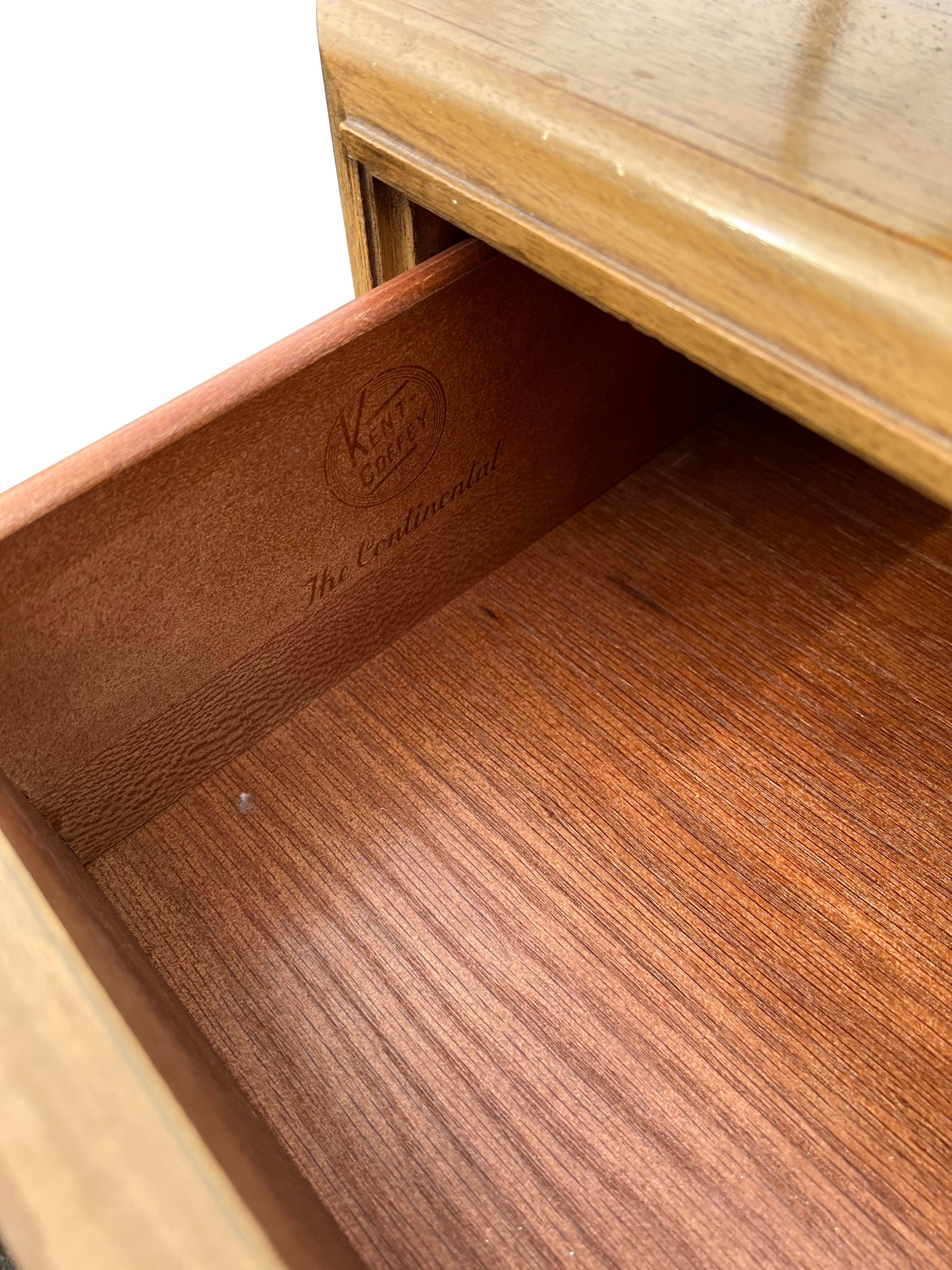 1950s Kent Coffey Continental Tall Dresser Highboy in Mid Century Modern Design 1