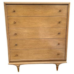 1950s Kent Coffey Continental Tall Dresser Highboy in Mid Century Modern Design