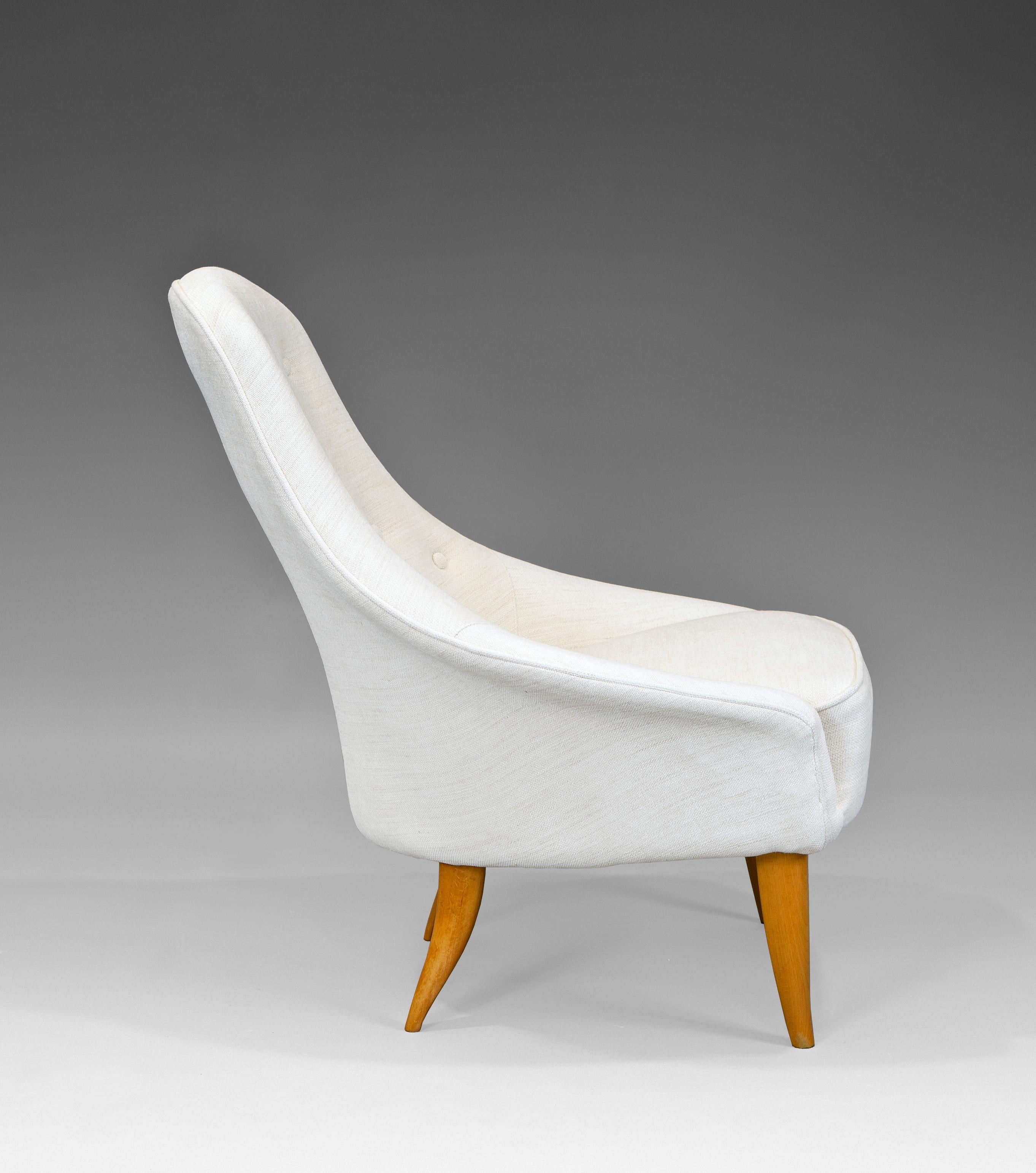Mid-Century Modern 1950's Kerstin Hörlin-Holmquist ''Lilla Eva'' Armchair For Sale
