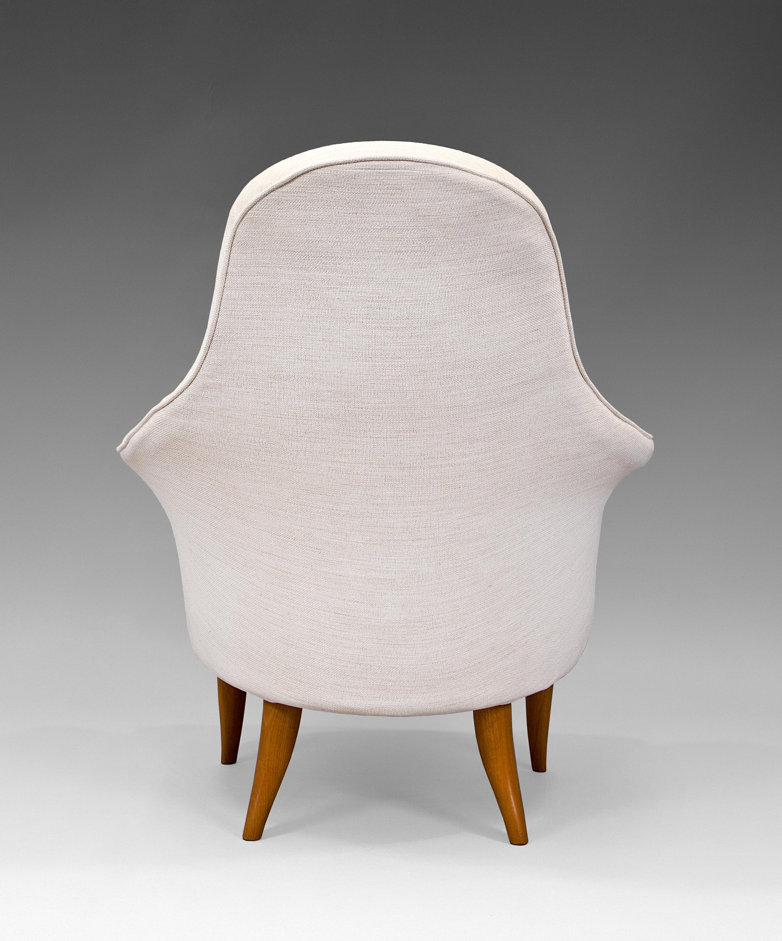 Swedish 1950's Kerstin Hörlin-Holmquist ''Stora Adam'' Armchair for Nordiska Kompaniet For Sale