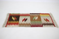 1950s Kilim Wool rug, Czechoslovakia