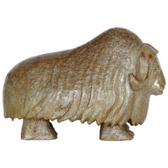 1950s Kind Yak, 1950s Danish Enameled Ceramic