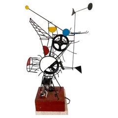 1950er Jahre Kinetics Modernist Sculpture Machine von Engels