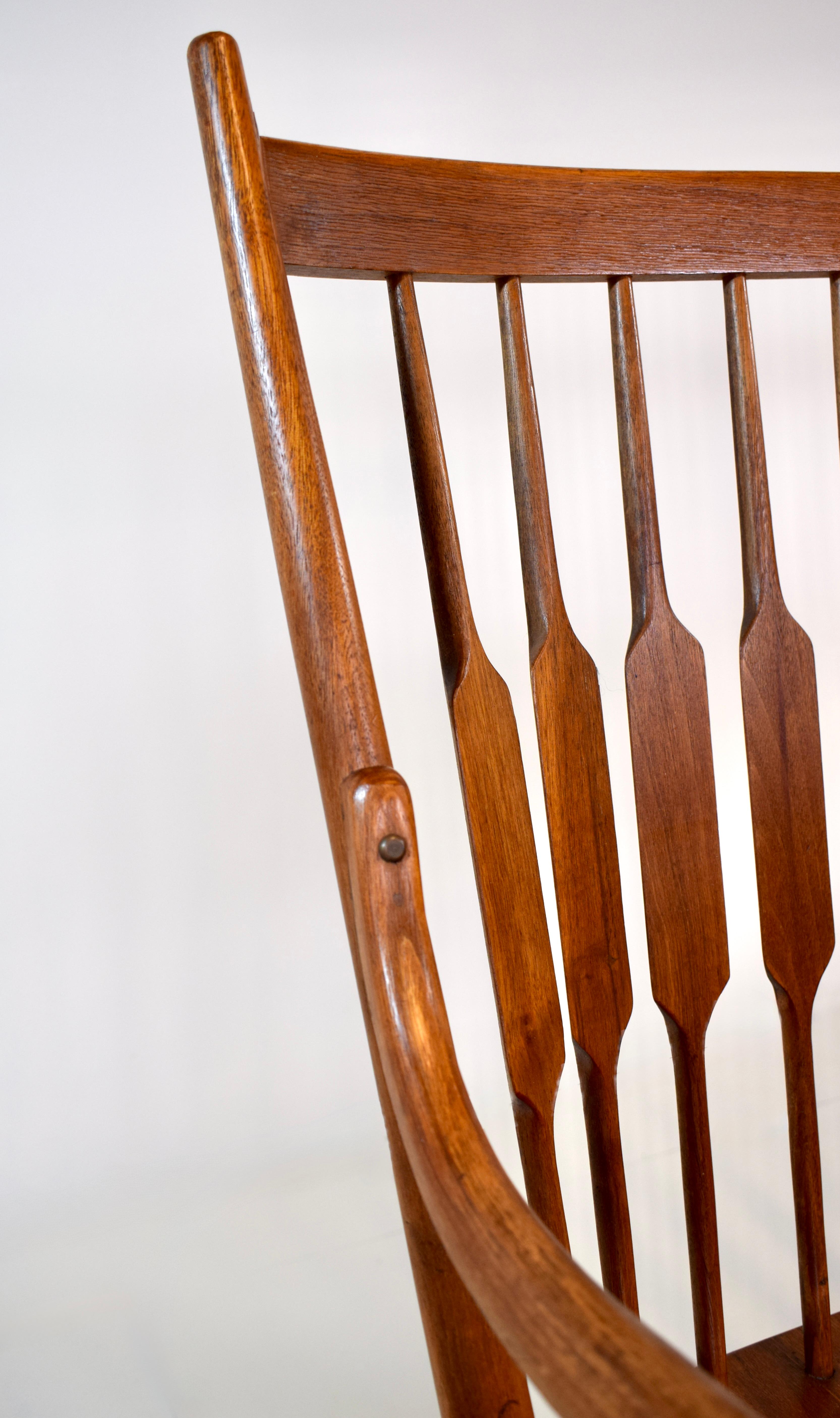 Mid-Century Modern 1950's Kipp Stewart for Drexel Declaration Walnut Spindle Back Bench For Sale
