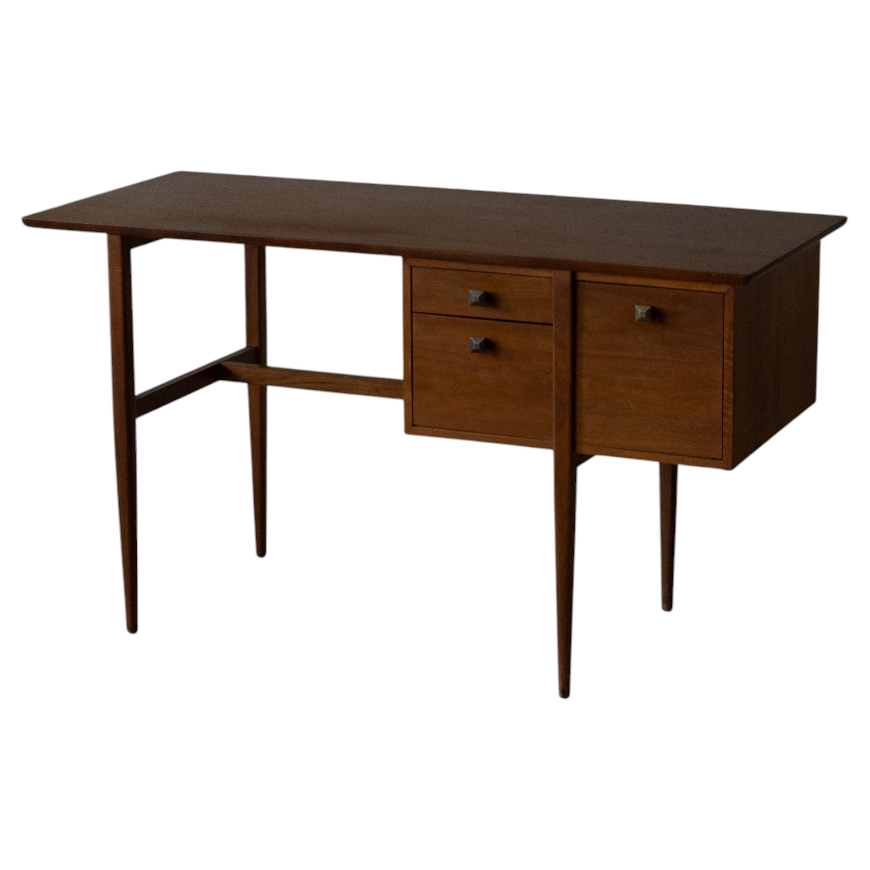 1950s Kipp Stewart three drawer writing desk For Glenn of CA, USA