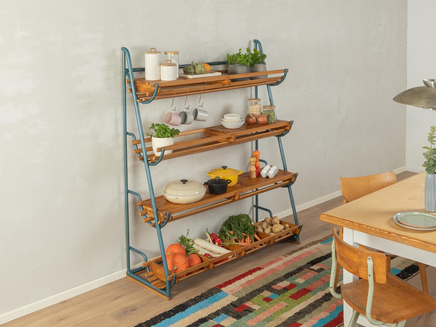 Allemand Etagère de rangement de cuisine des années 1950 en vente