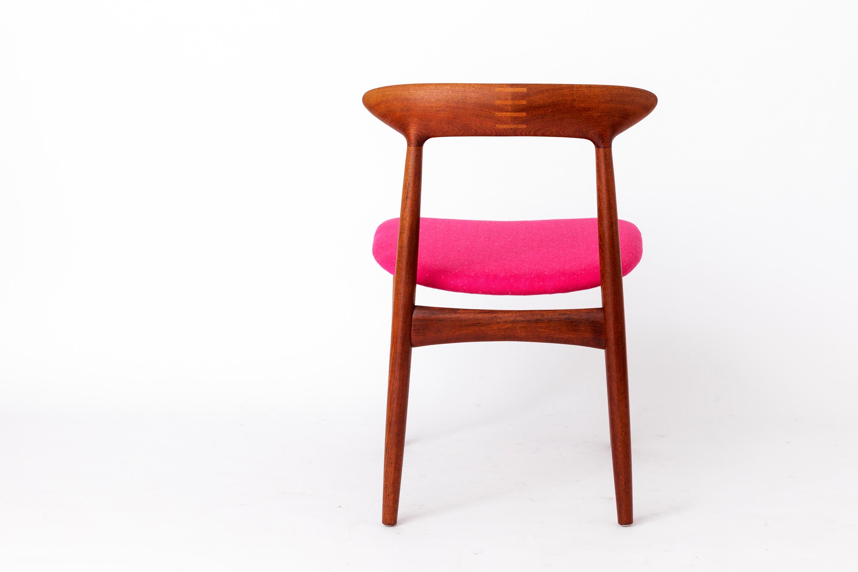 1950er Kurt Østervig Teakholzstuhl - Dänisches Design, aufgearbeitet - repariert (Mitte des 20. Jahrhunderts) im Angebot