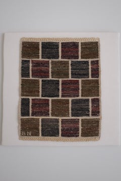 1950s "Kvadrater" Tapestry by Barbro Nilsson