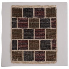 1950s "Kvadrater" Tapestry by Barbro Nilsson