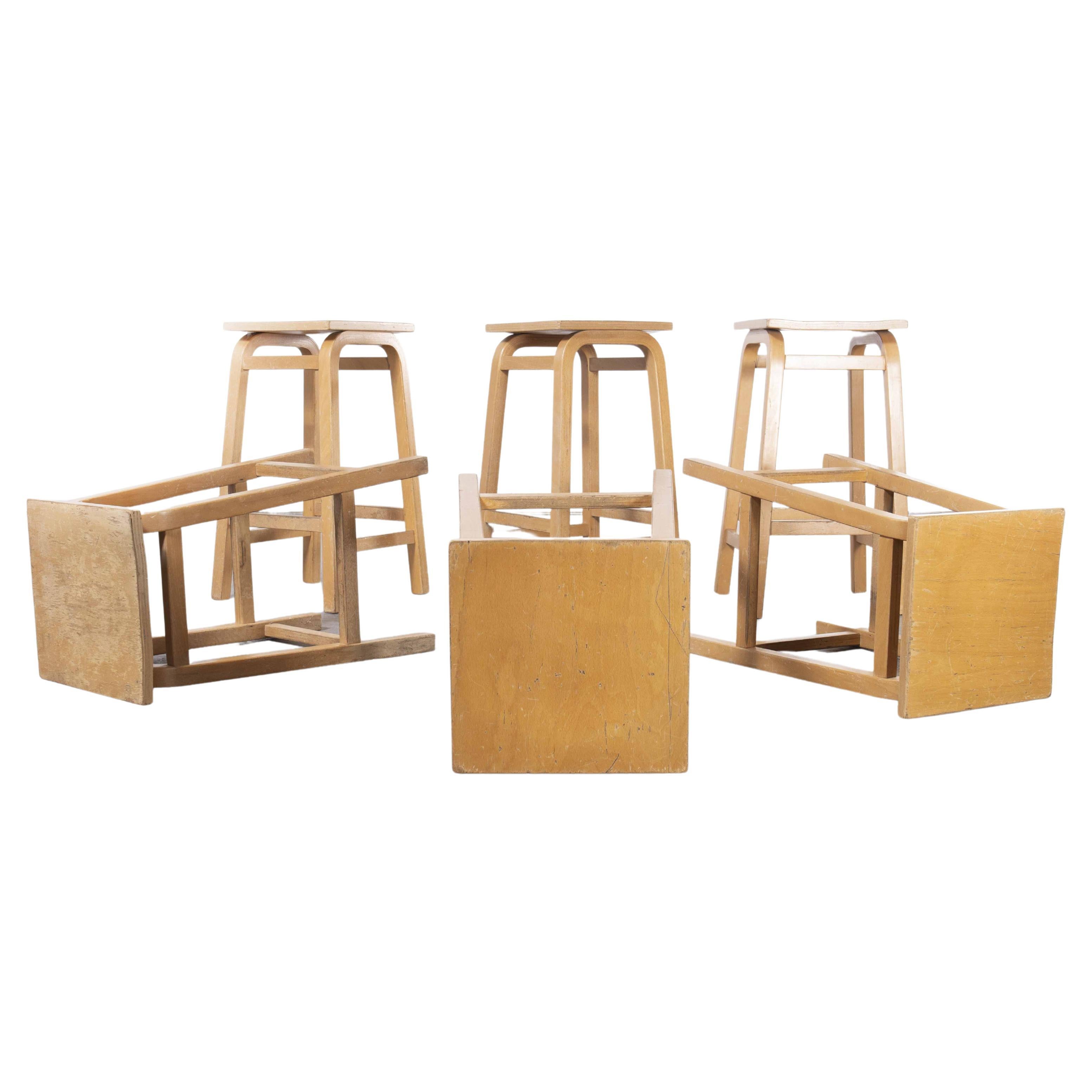 1950's Laboratory Stools by Lamstak, Set of Six For Sale