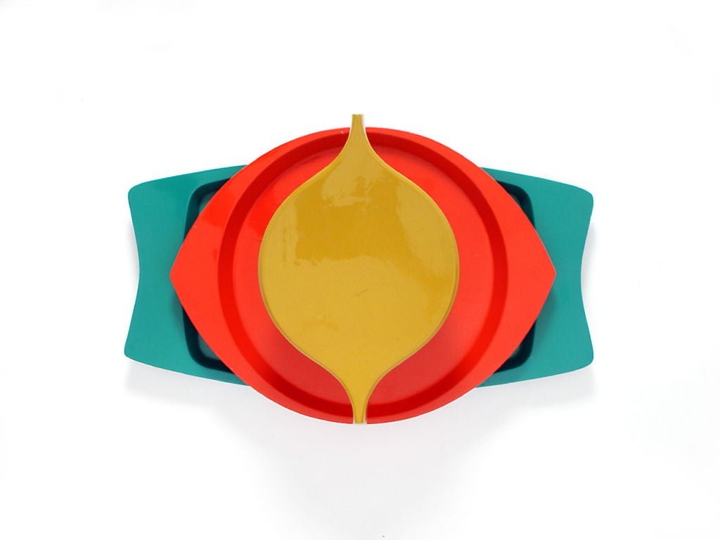 Mid-20th Century 1950s Lacquered Serving Tray by Jens Quistgaard for Dansk For Sale