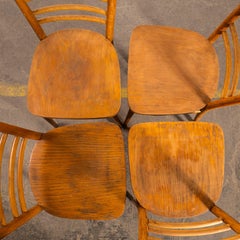 1950’s Ladder Back Dining Chairs – Set Of Four