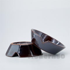 1950s LaGardo Tackett California Modernist Design Terracotta Ashtrays Bowl Dish