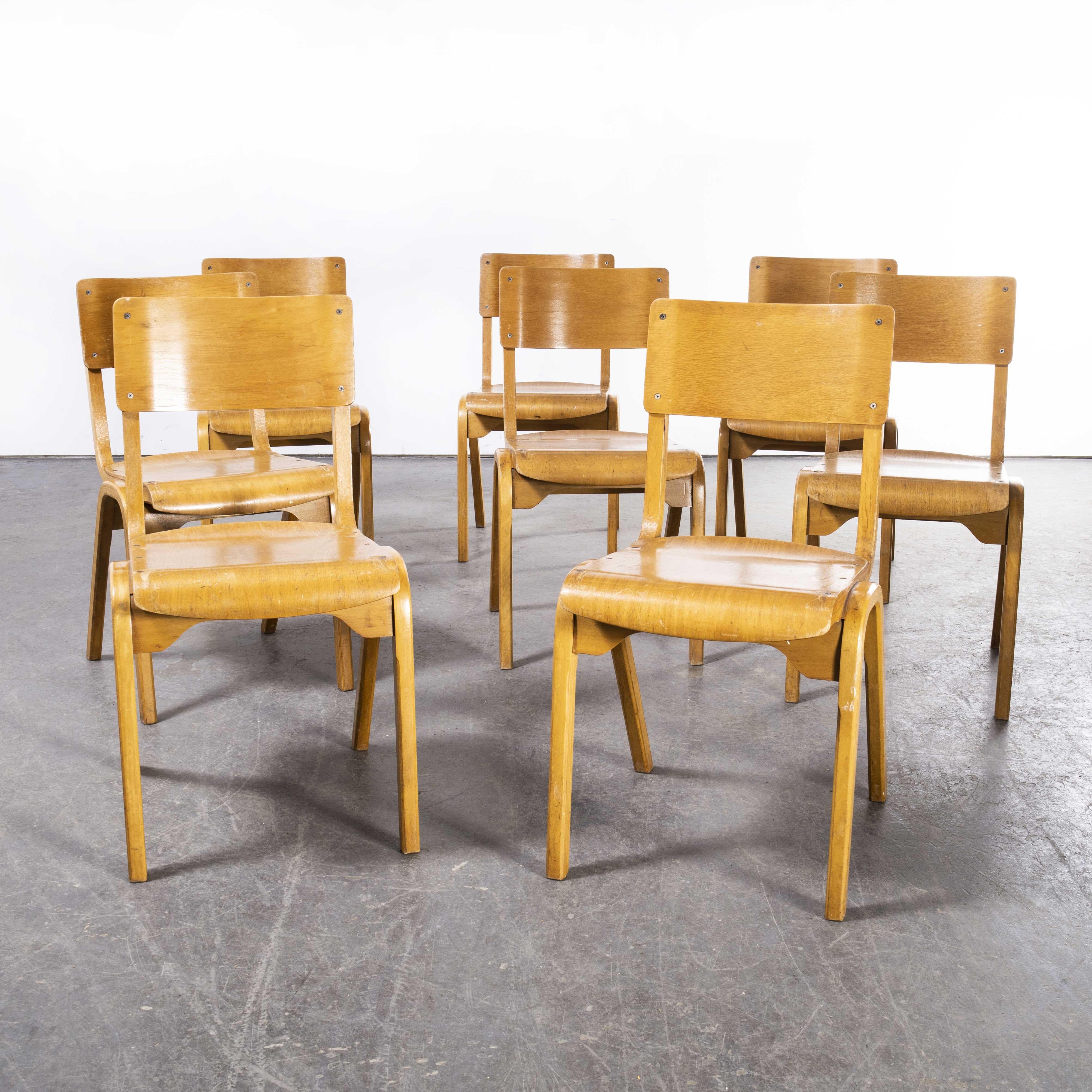 1950’s Lamstak Dining Chairs by James Leonard for Esa, Set of Eigh 4