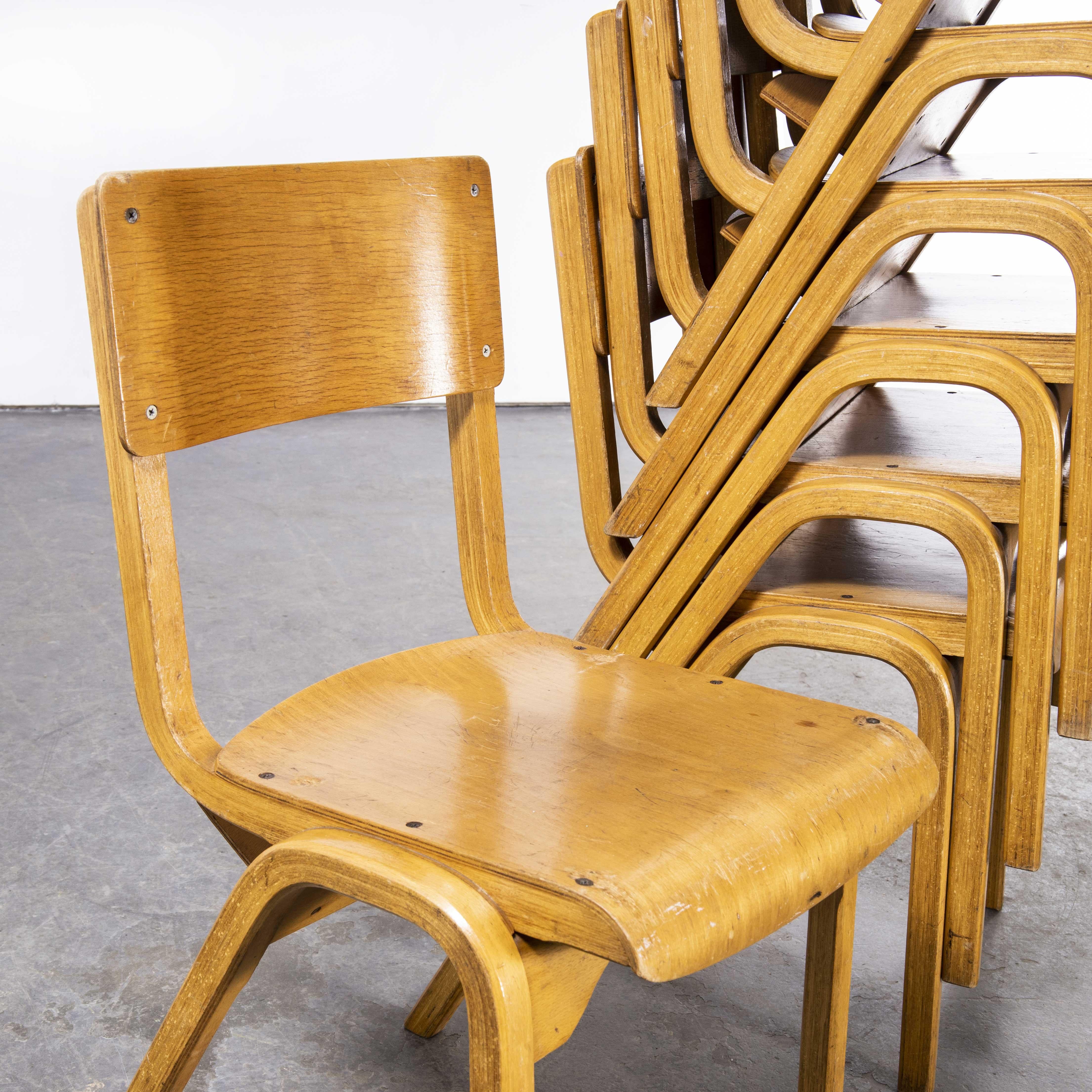 1950’s Lamstak Dining Chairs by James Leonard for Esa, Set of Eigh 2