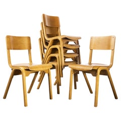 Retro 1950’s Lamstak Dining Chairs by James Leonard for Esa, Set of Six