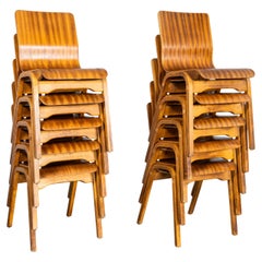 1950's Lamstak Sapele  Stacking Dining Chairs - Last Few Remaining