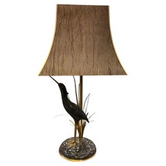 Vintage 1950s Lanciotto Galeotti Mid-Century Modern Brass Italian Table Lamp