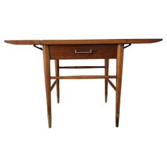 1950 Lane's Copenhagen Drop Leaf Walnut Side Table Altavista