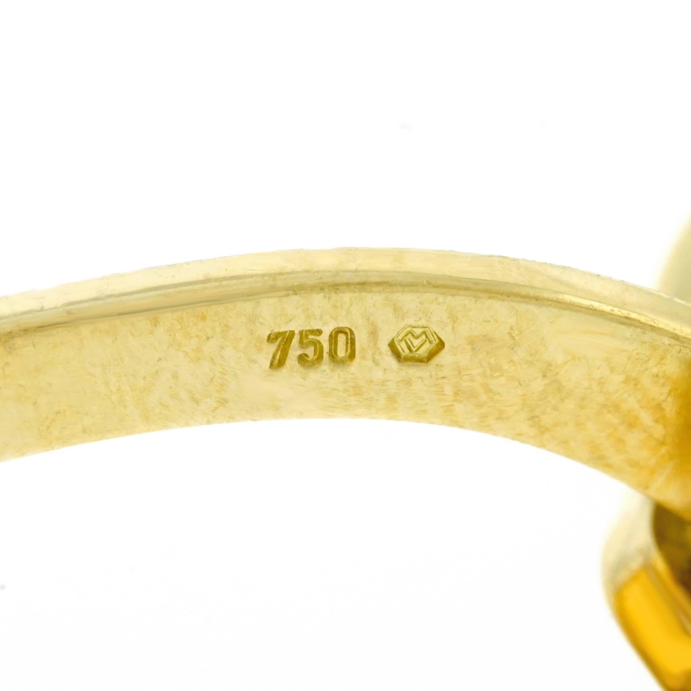 1950s Lapis Set Gold Signet Cufflinks 1